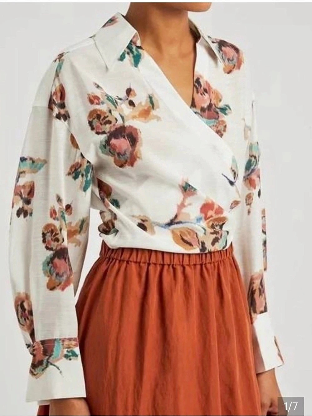 Vince Floral Long Sleeve Resort Top 🌺